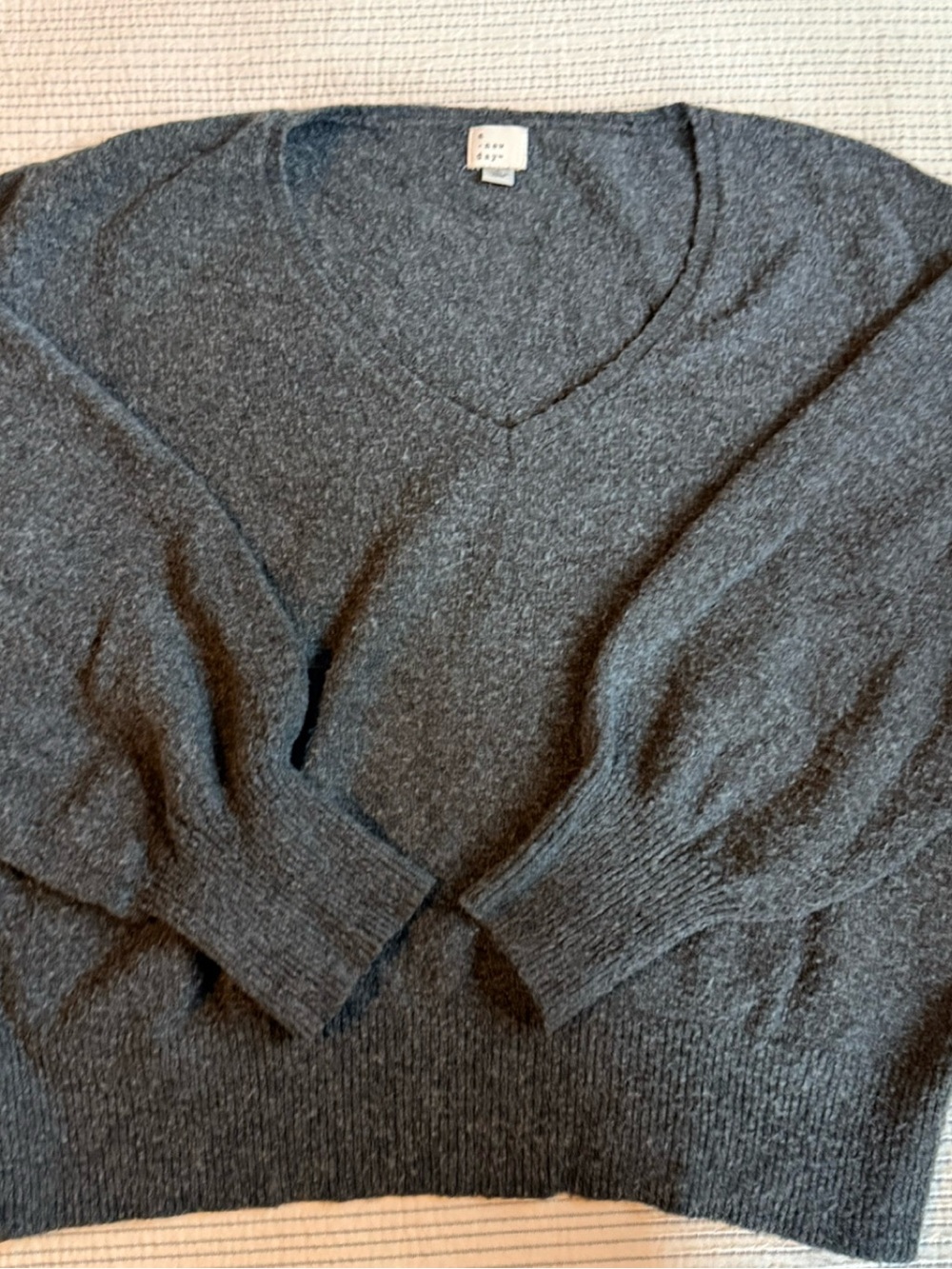 a new day Women's V-Neck Sweater in Charcoal Gray